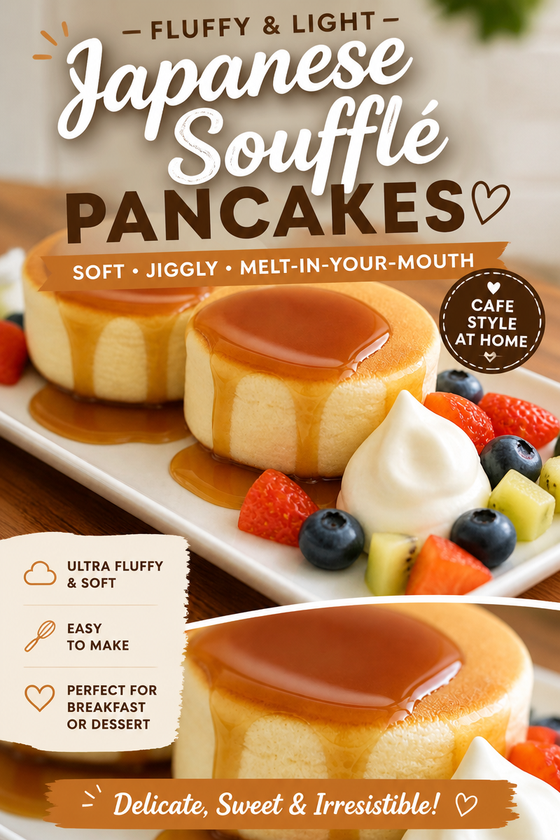 Easy Japanese Fluffy Pancakes