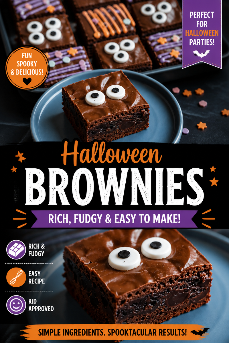 Easy Halloween Brownies Recipe