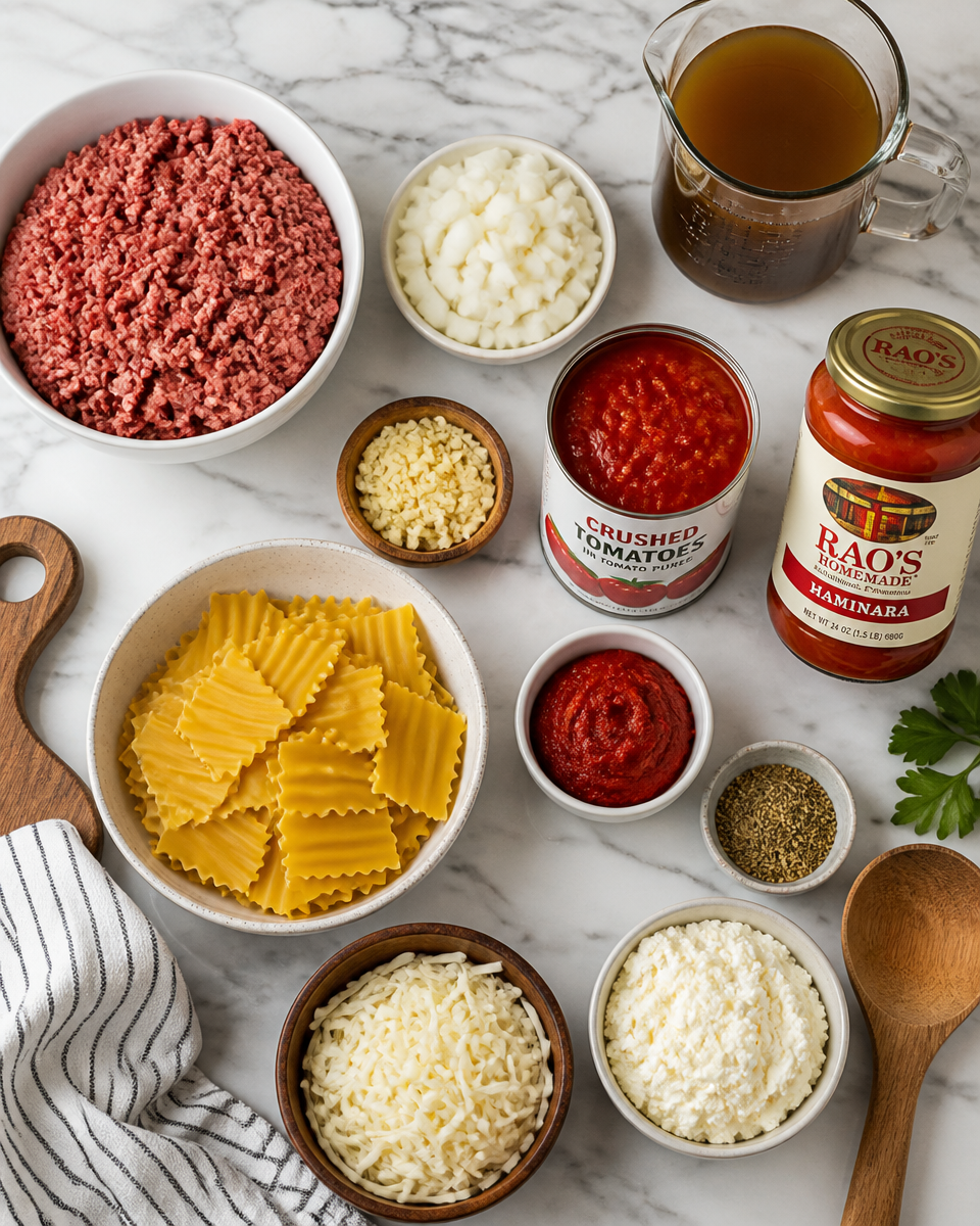 Easy Crockpot Lasagna Soup