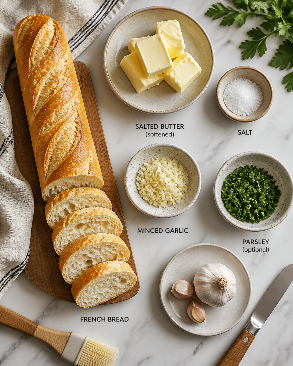Easy Air Fryer Garlic Bread