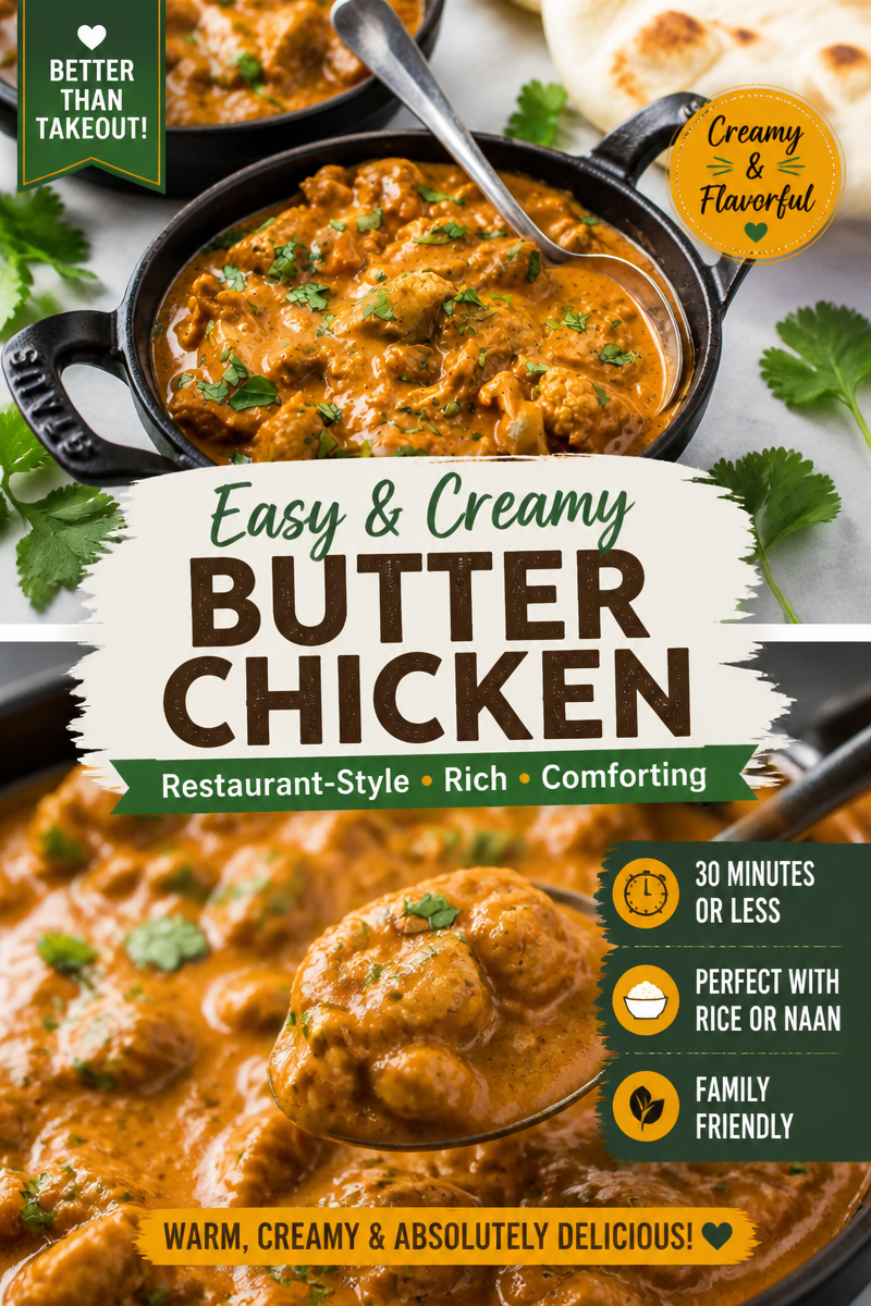 Easy Crockpot Butter Chicken — Slow Cooker Recipe
