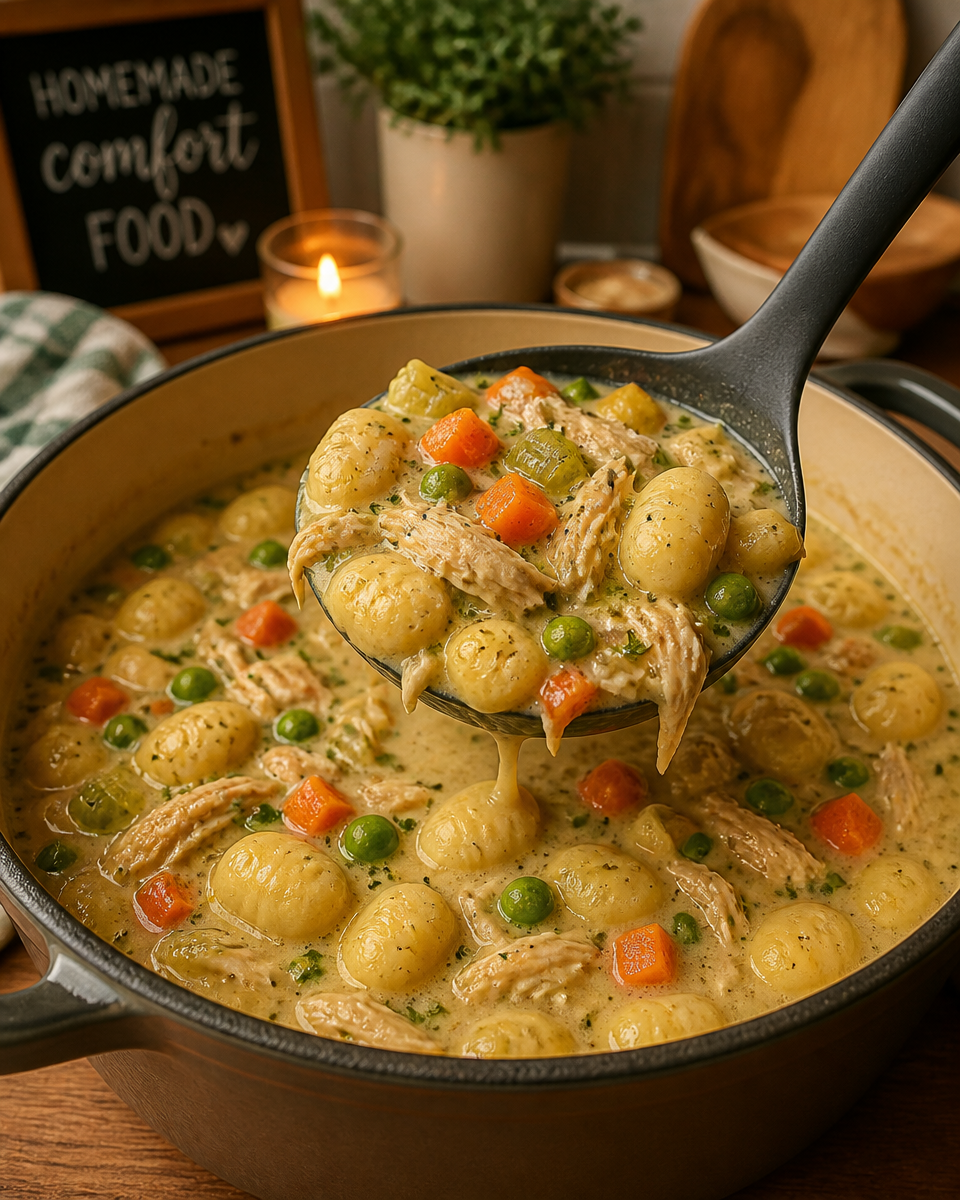 Easy Chicken Pot Pie Gnocchi