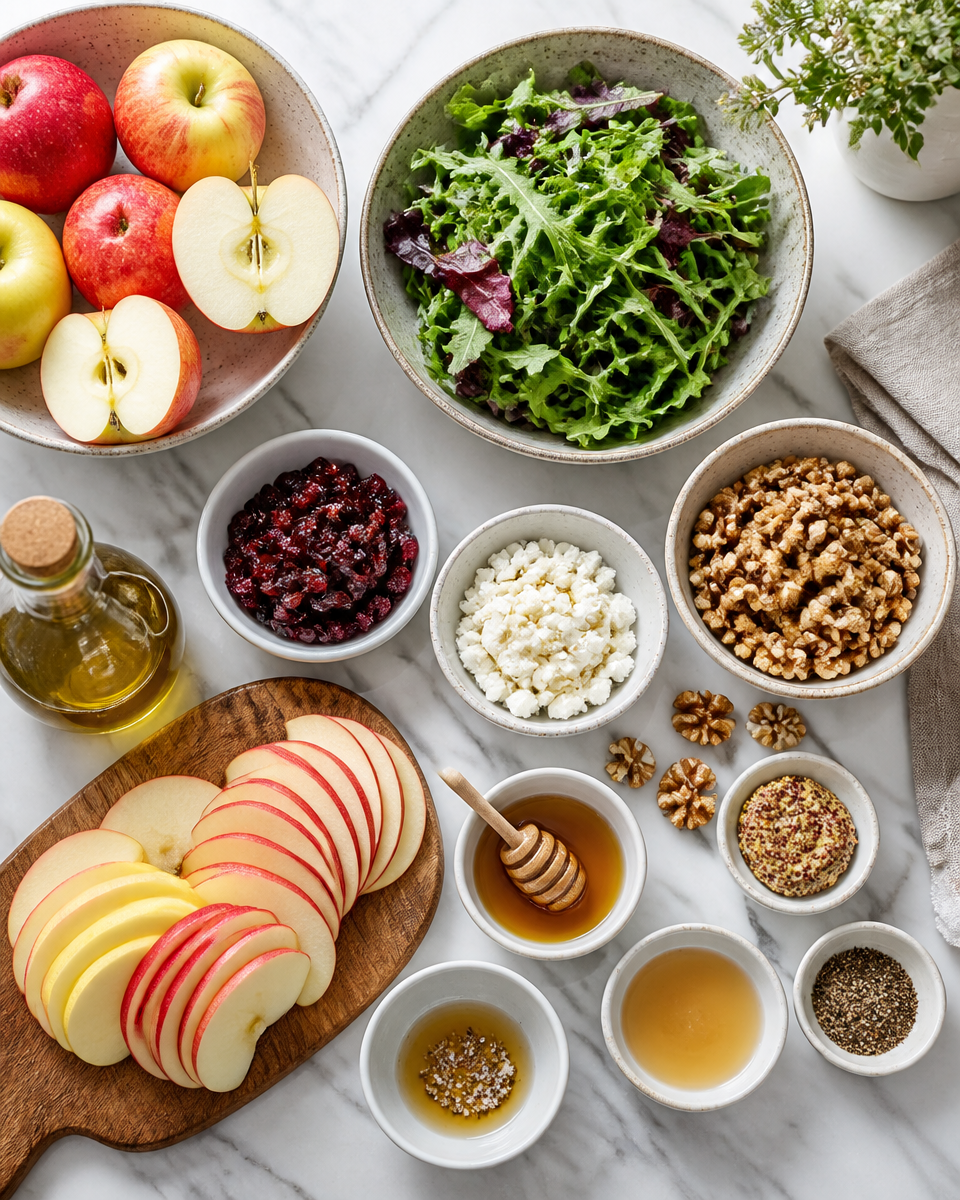 Easy Apple Walnut Salad — Fall Harvest
