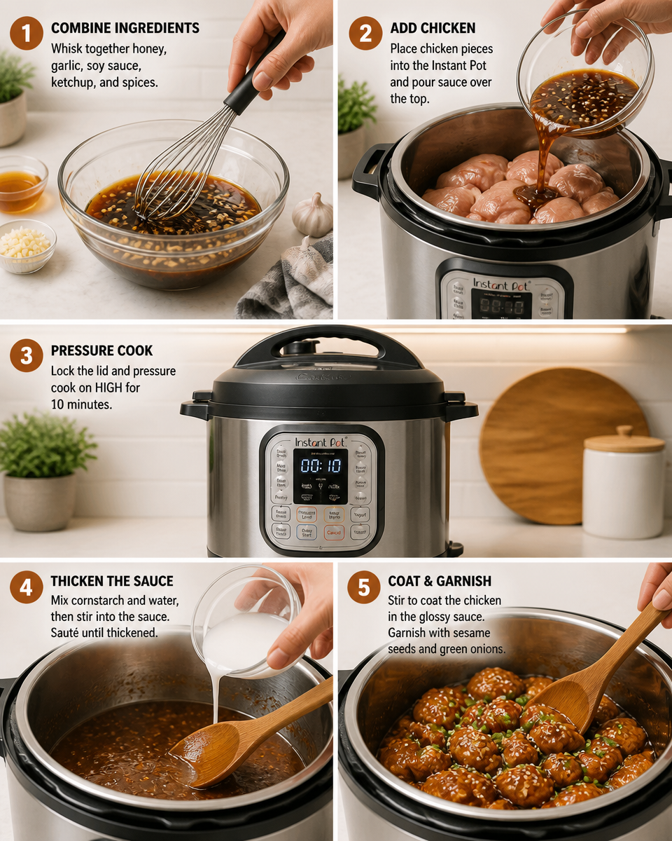 Easy Instant Pot Honey Garlic Chicken