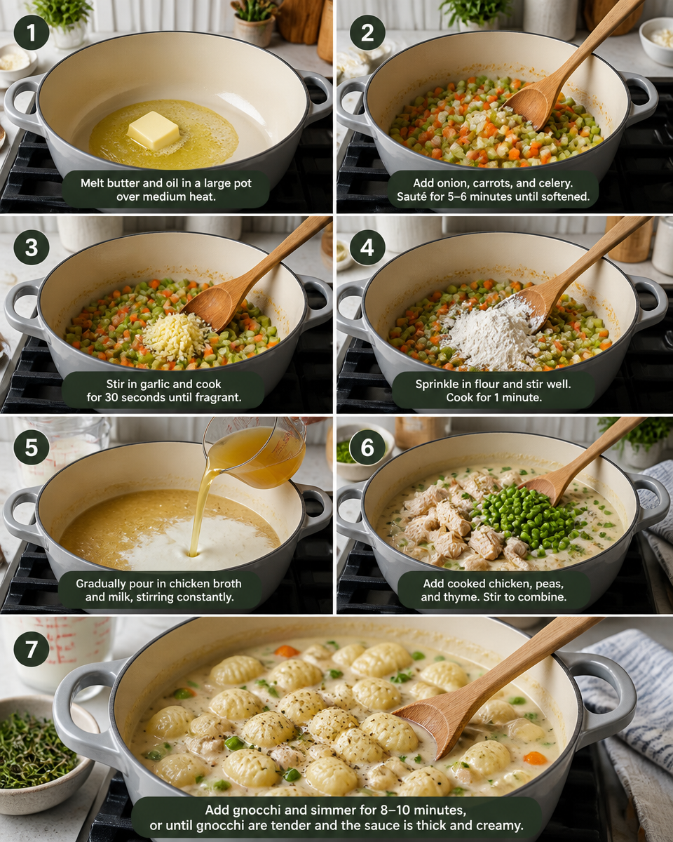 Easy Chicken Pot Pie Gnocchi