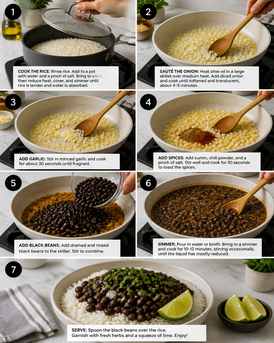Easy Black Beans and Rice Recipe