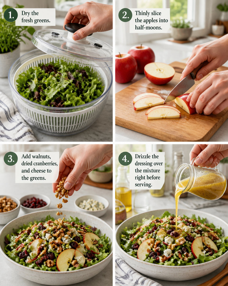 Easy Apple Walnut Salad — Fall Harvest