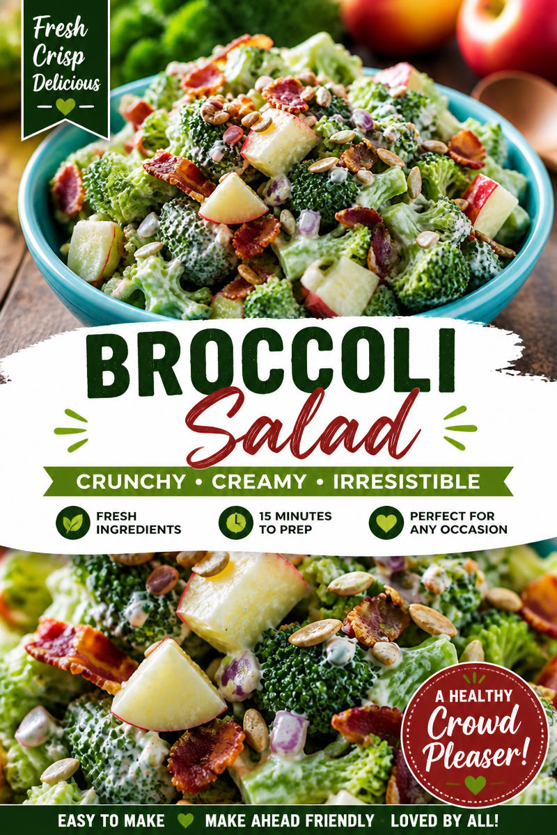 Easy Broccoli Apple Salad — Honeycrisp Crunch