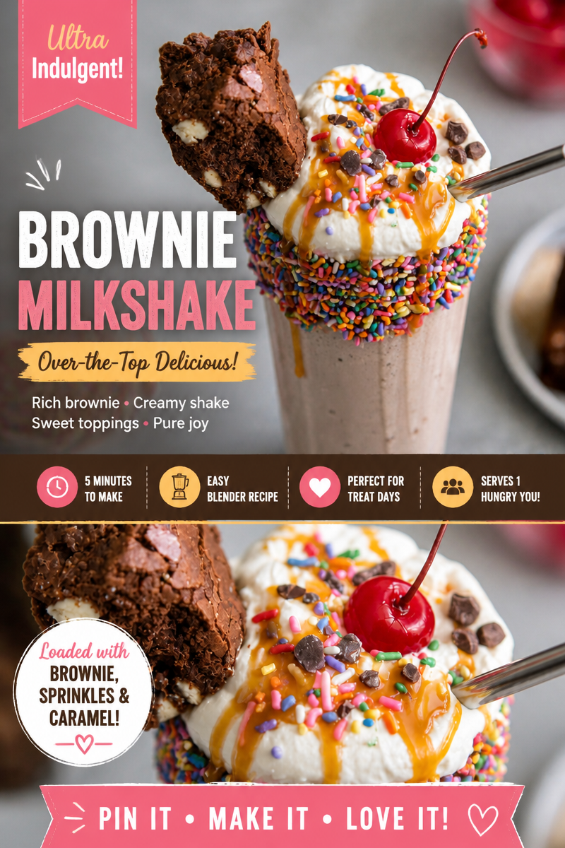 Easy Brownie Milkshake Recipe