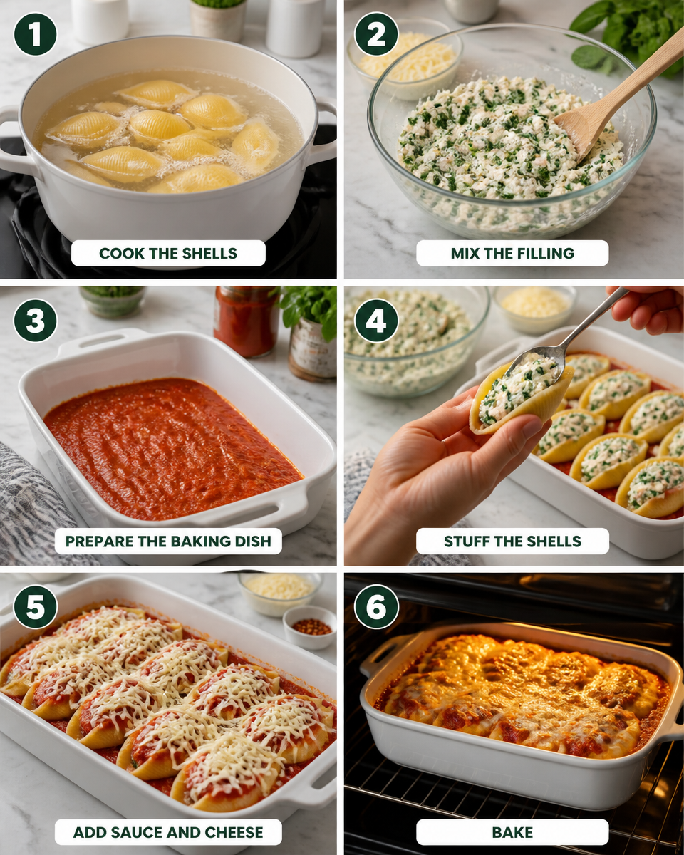 Easy Stuffed Shells Recipe — Spinach Ricotta