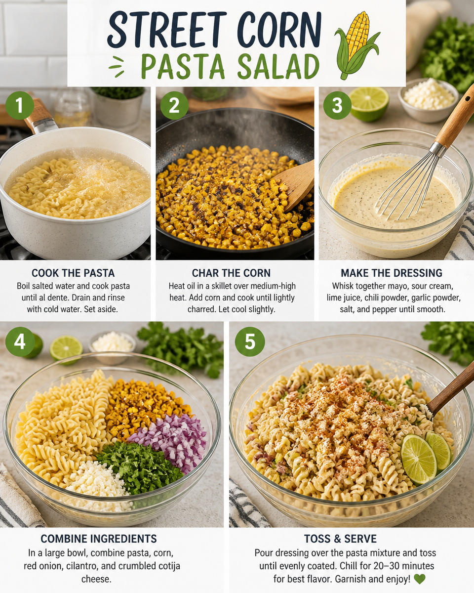 Easy Mexican Street Corn Pasta Salad