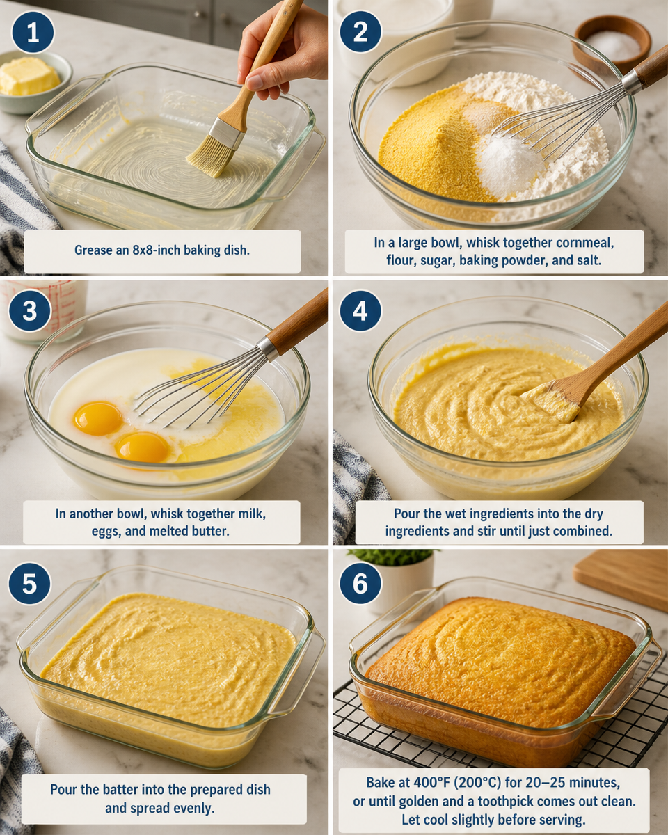 Sweet Cornbread Recipe