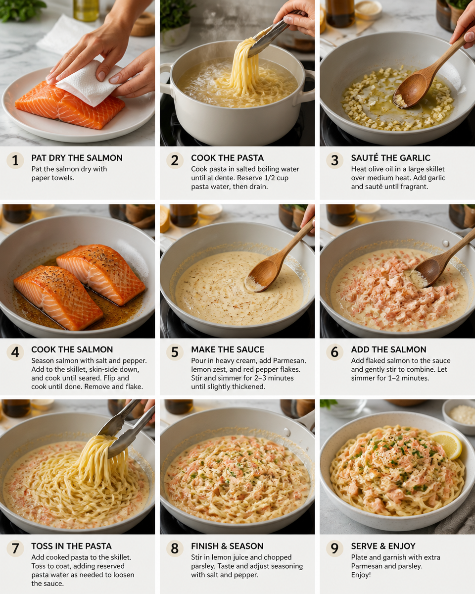 Salmon Pasta Recipe