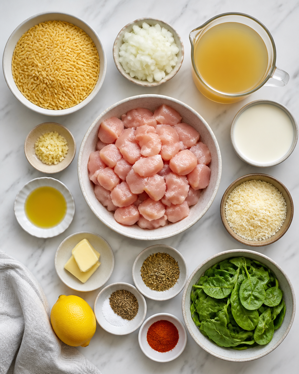 Easy Chicken Orzo Recipe — One Pot Creamy