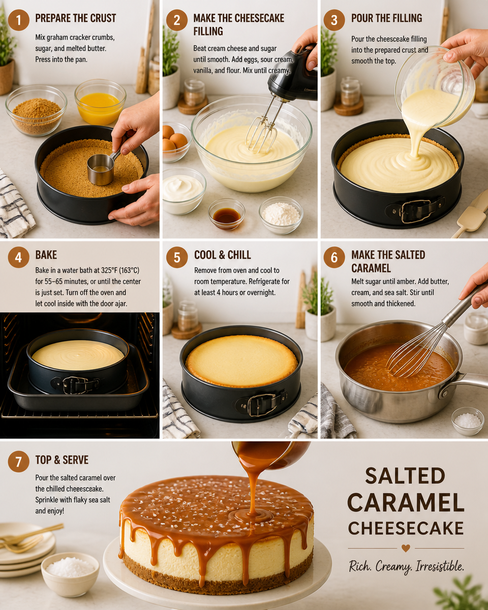 Easy Salted Caramel Cheesecake — Instant Pot