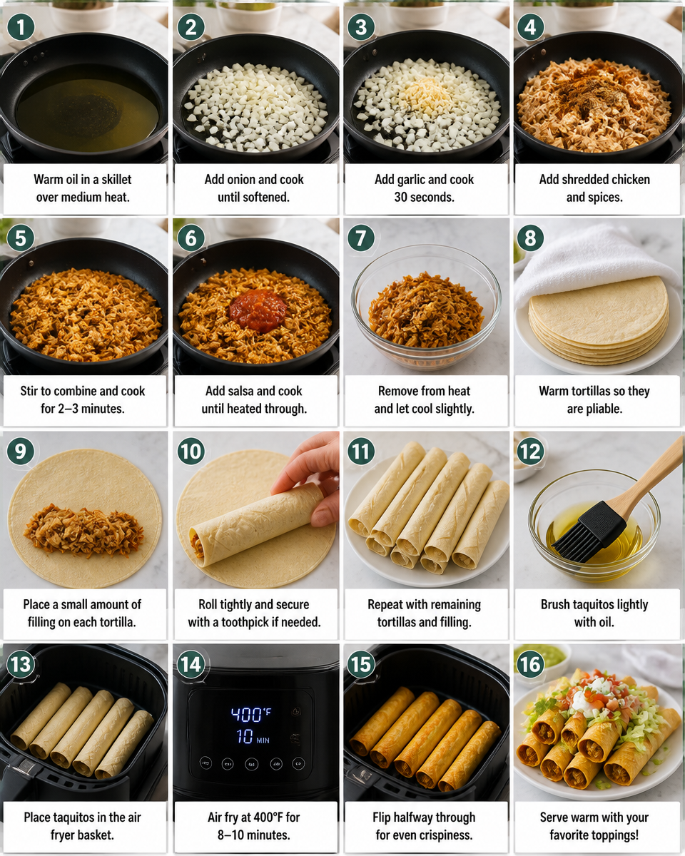 Easy Air Fryer Taquitos — Turkey Thanksgiving