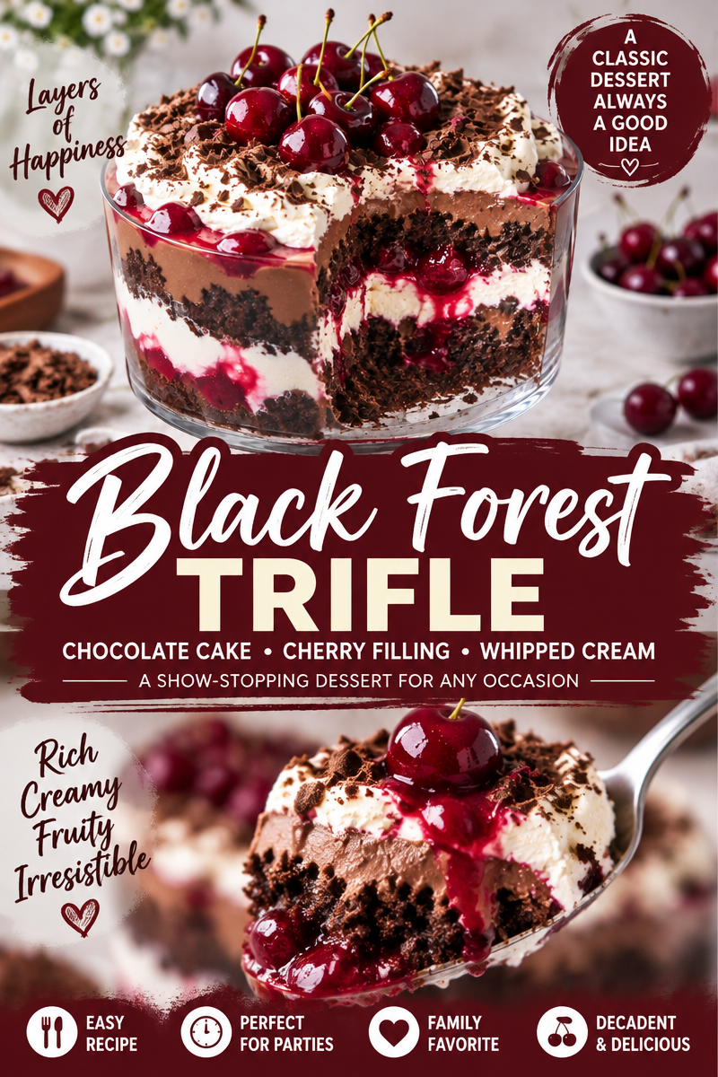 Easy Black Forest Trifle Recipe