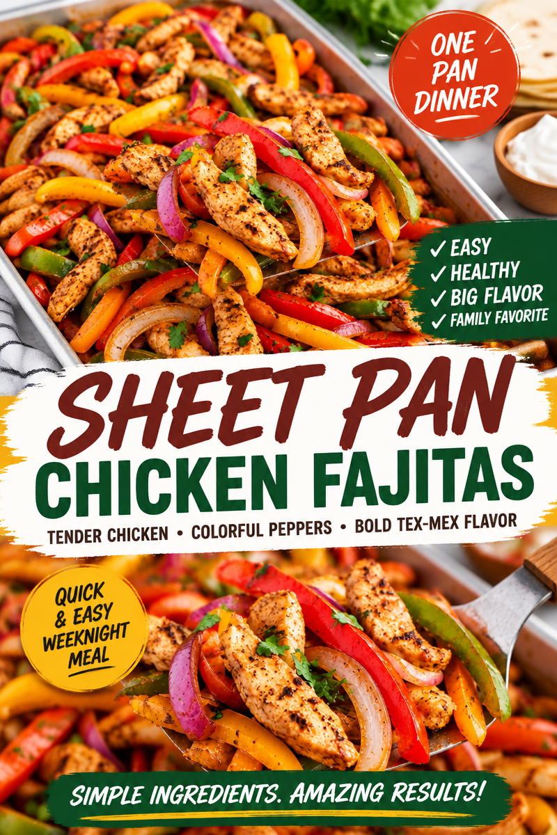Easy Chicken Fajita Bake — One Pan Casserole