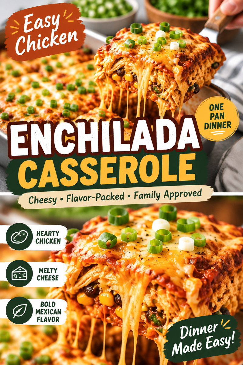 Easy Chicken Enchilada Casserole