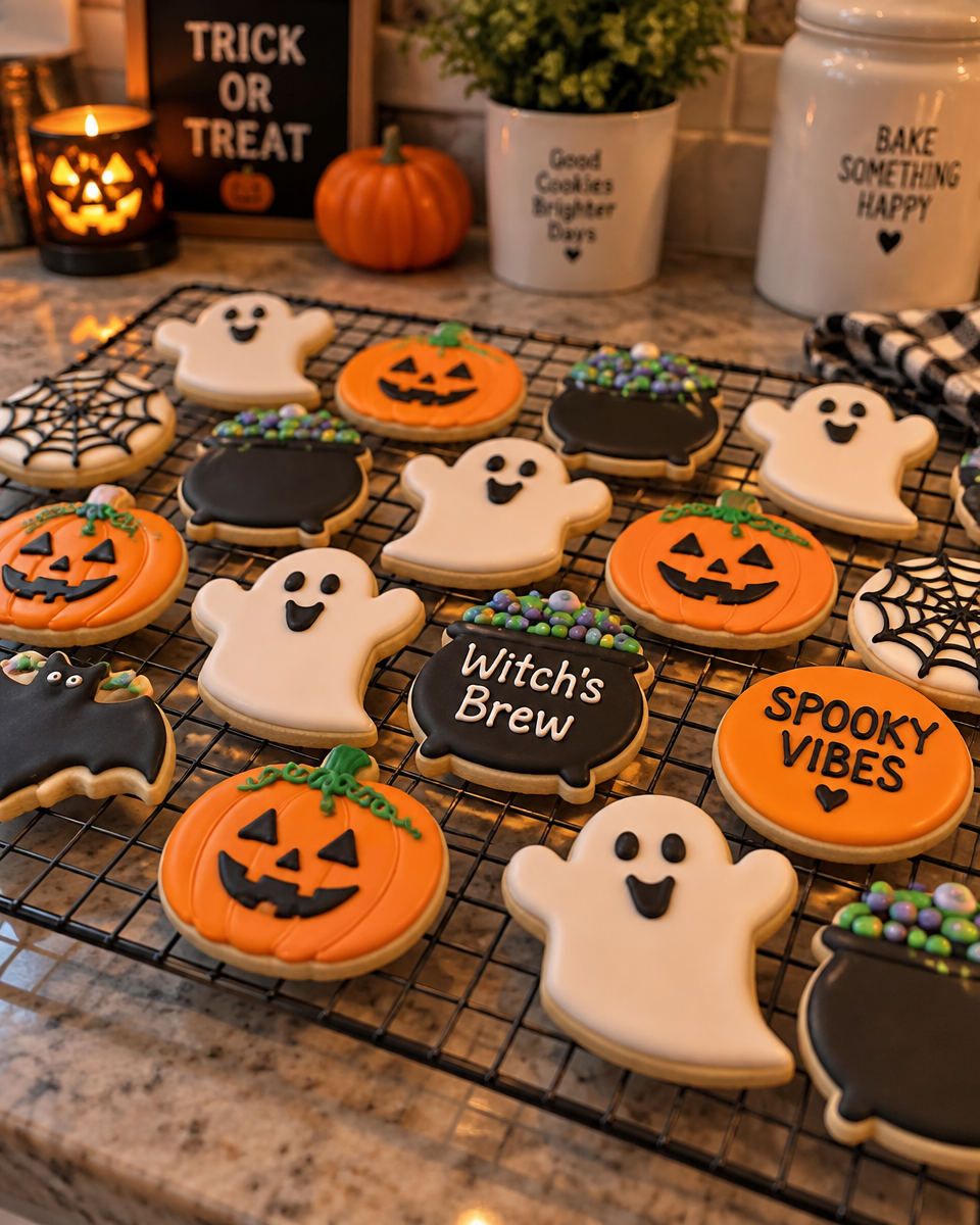 Easy Halloween Cookie Decorating — Cauldron Cookies