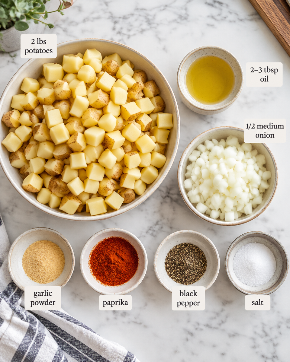 Easy Breakfast Potatoes Recipe — Crispy Skillet