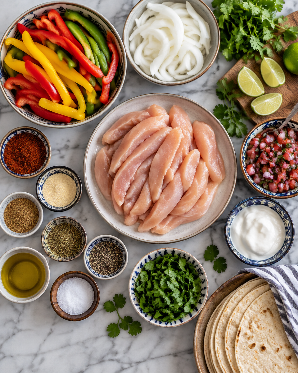 Easy Chicken Fajita Bake — One Pan Casserole