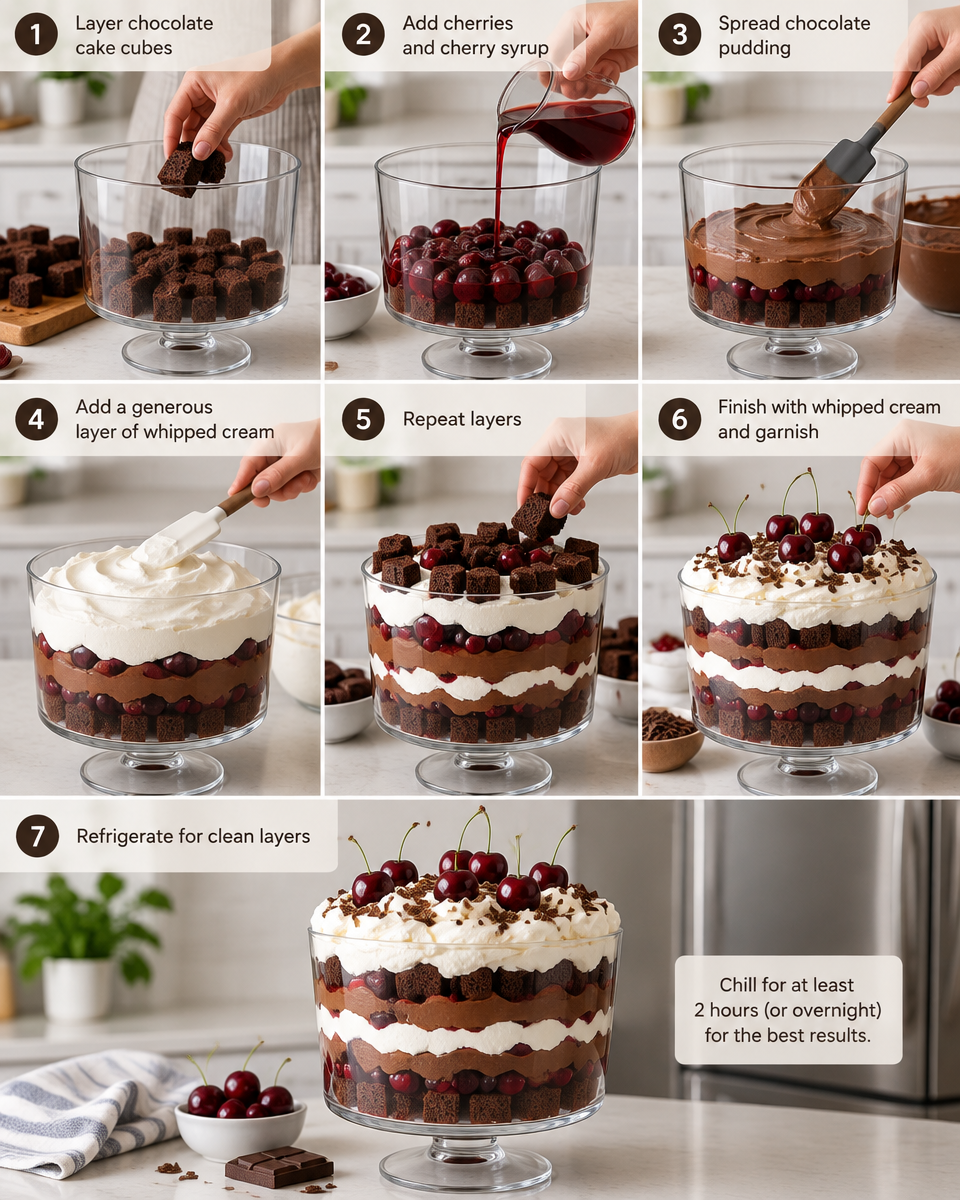 Easy Black Forest Trifle Recipe