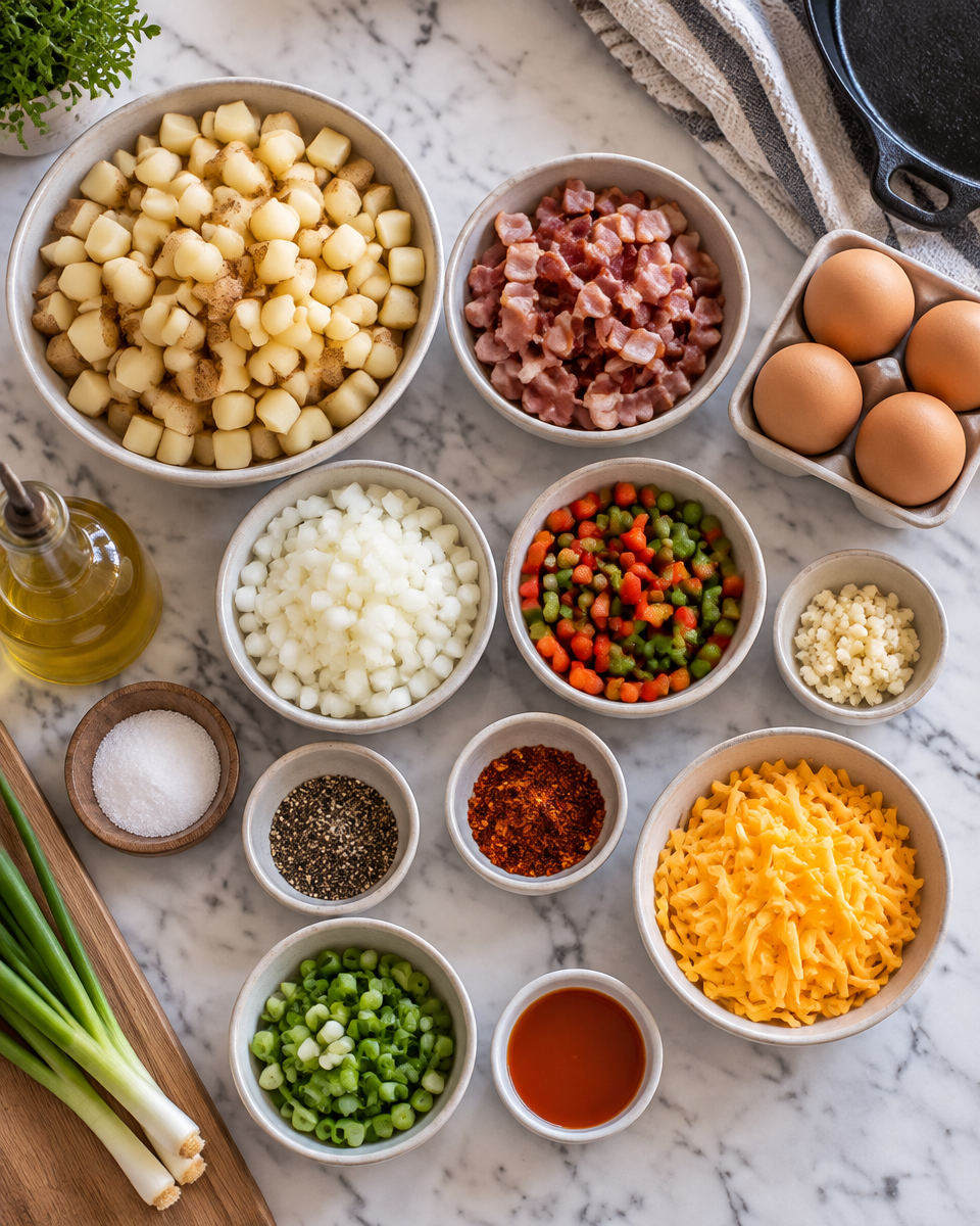 Easy Breakfast Skillet Recipe — Egg and Potato