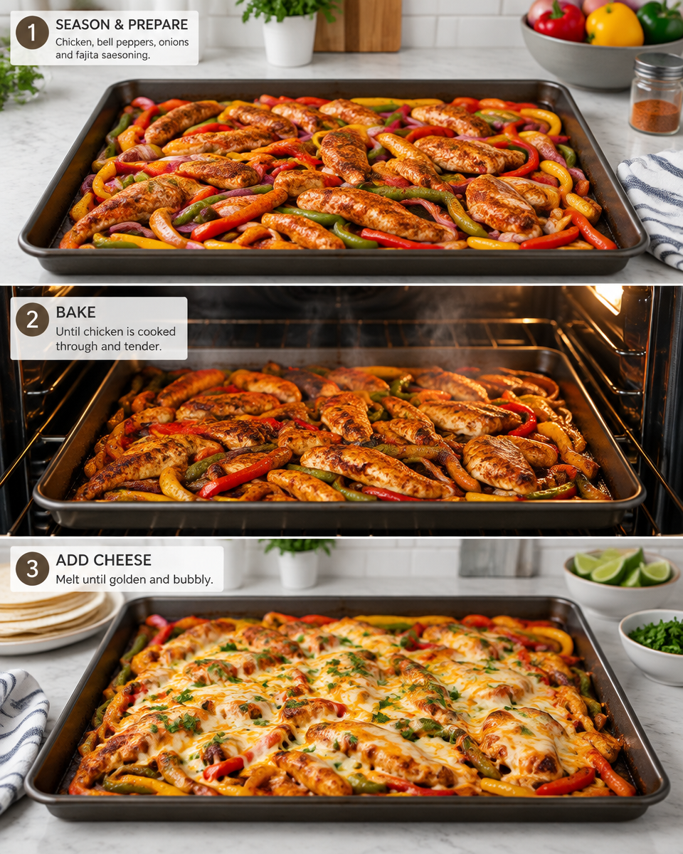 Easy Chicken Fajita Bake — One Pan Casserole