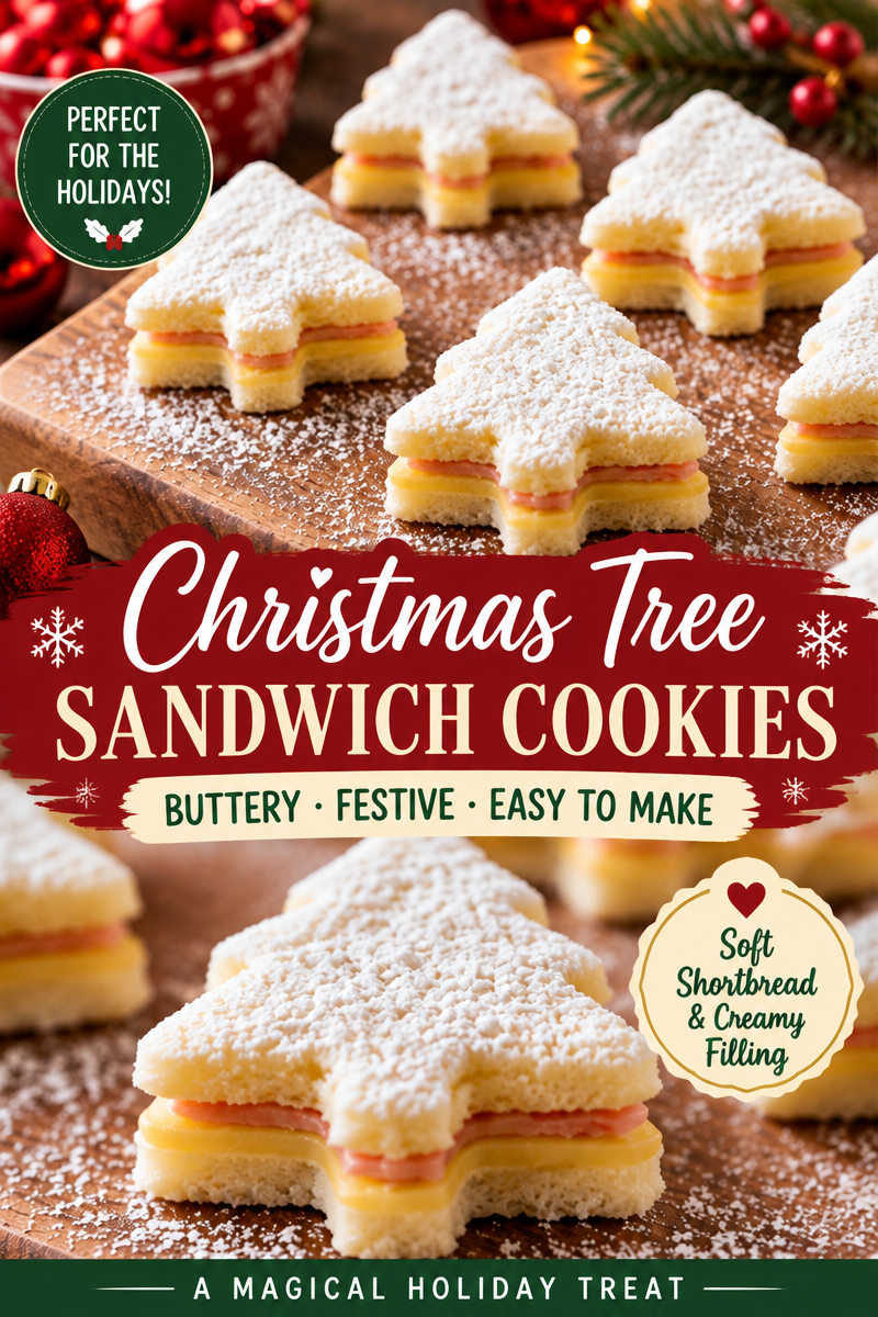 Easy Christmas Tree Sandwiches