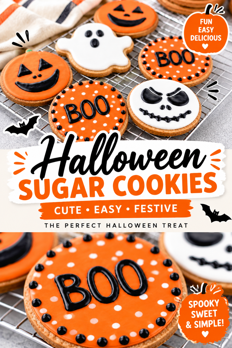 Easy Halloween Sugar Cookies — Spooky Decorated