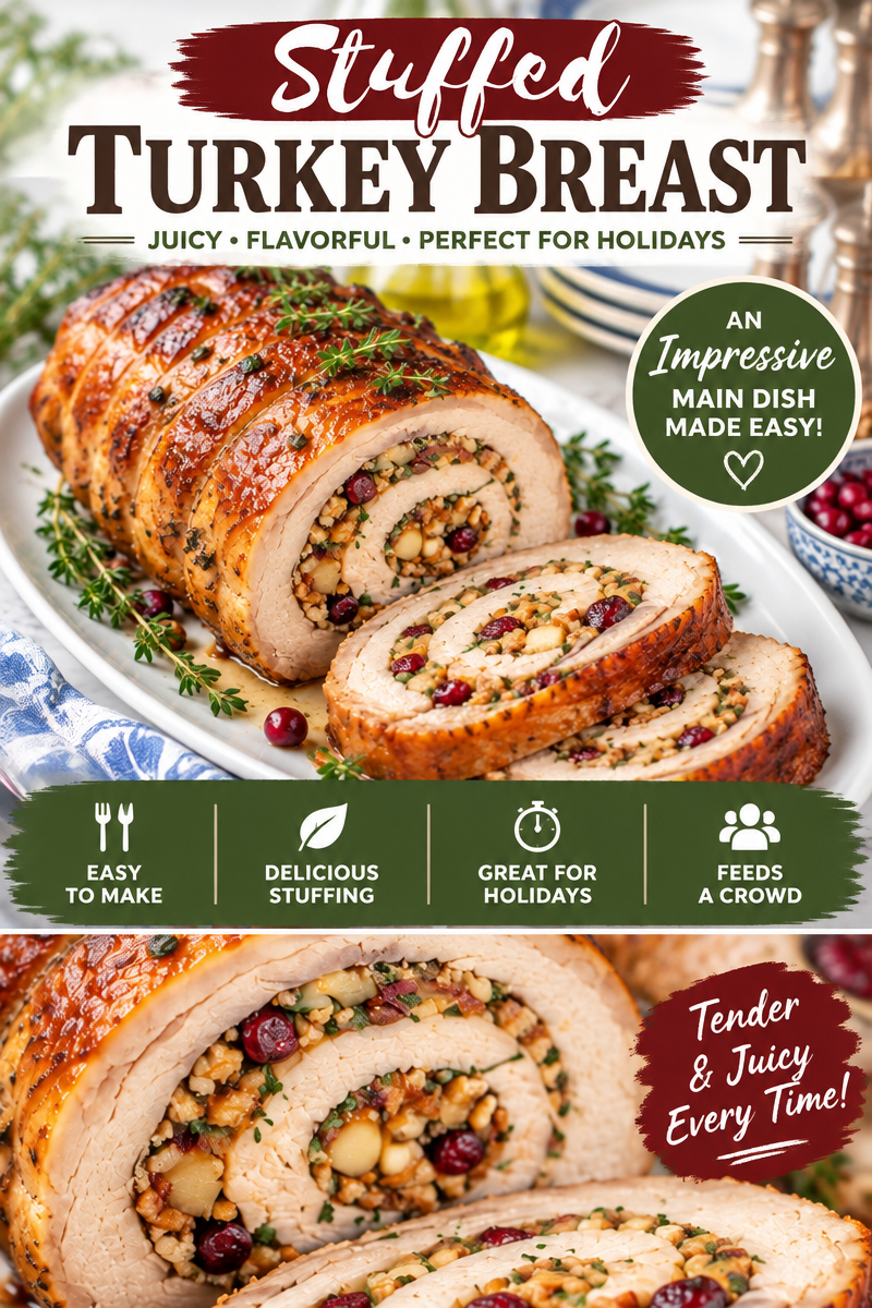 Easy Stuffed Pork Loin Recipe — Cranberry Apple