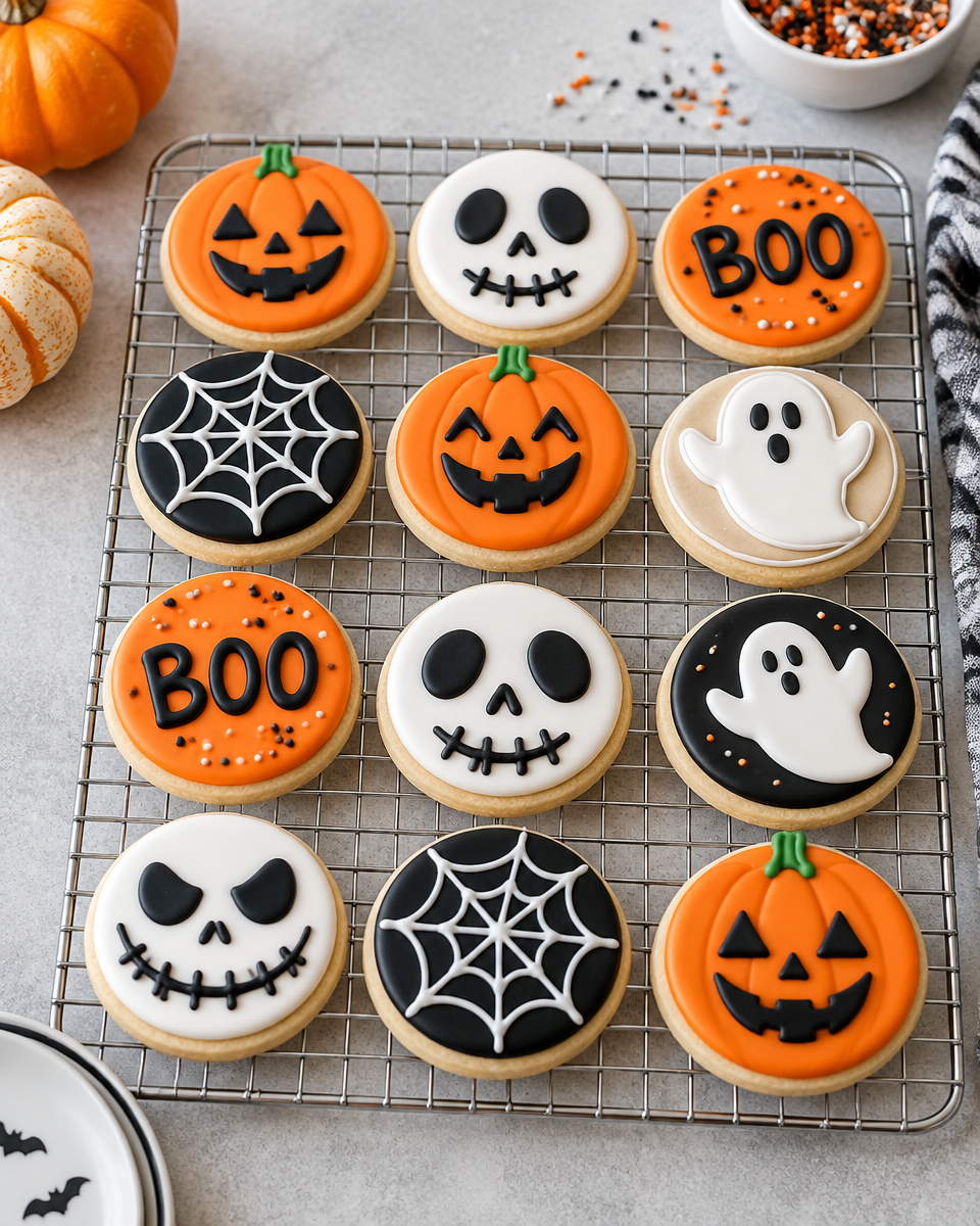 Easy Halloween Sugar Cookies — Spooky Decorated