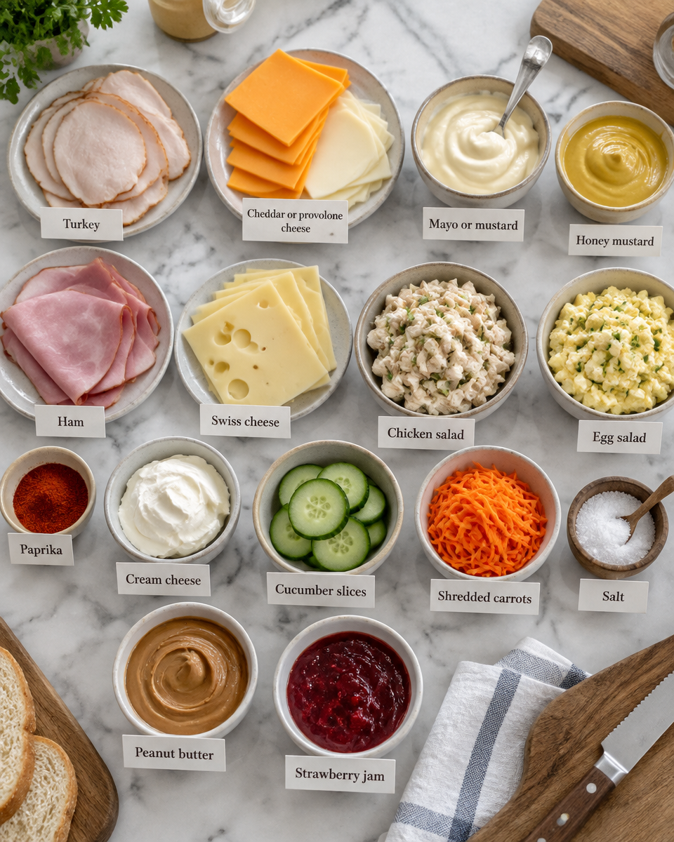 Easy Christmas Tree Sandwiches