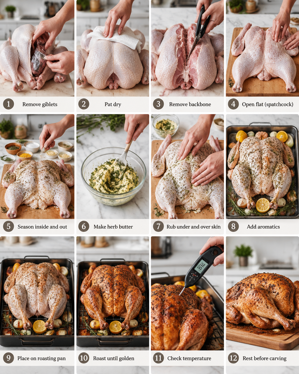 Easy Spatchcock Turkey Recipe — Thanksgiving