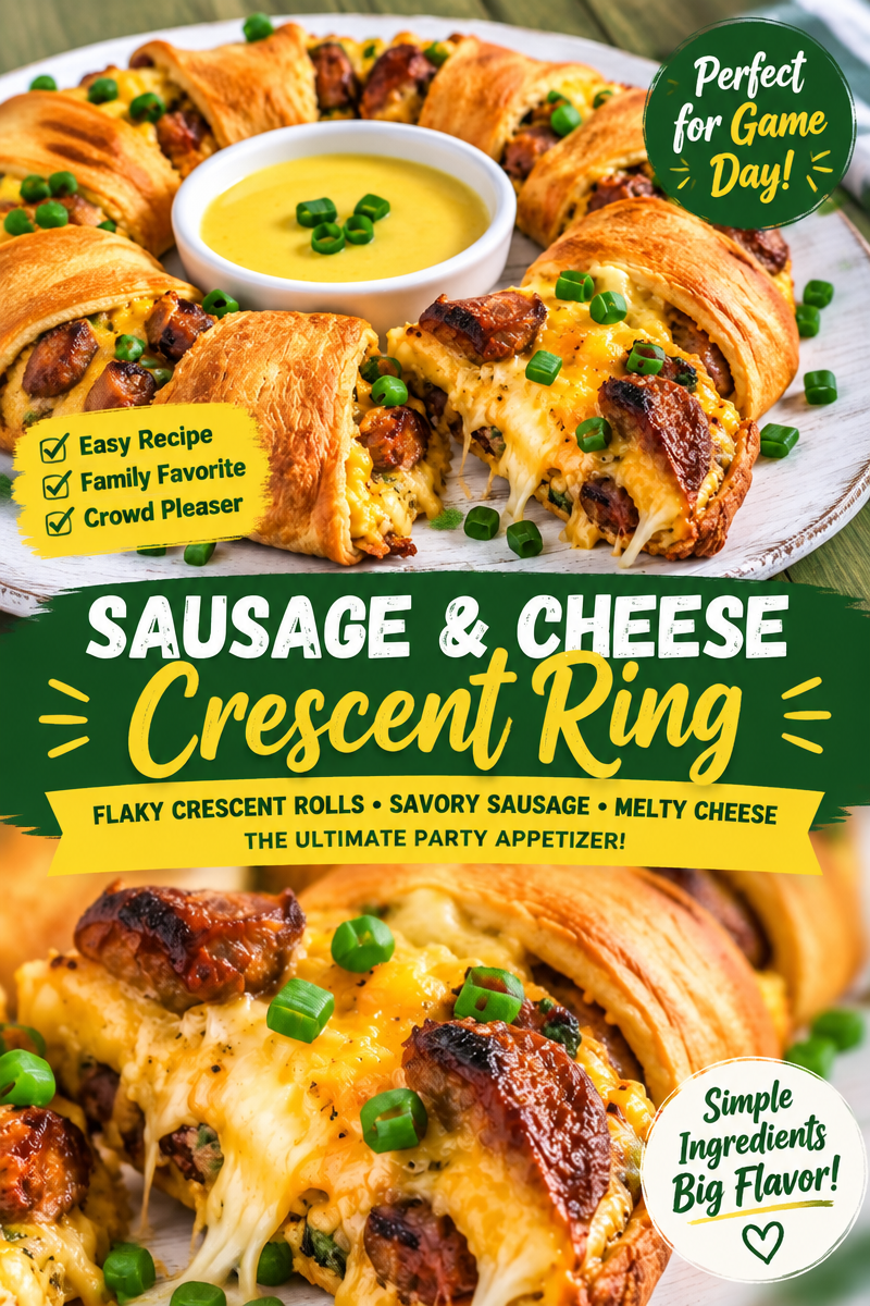 Easy Sausage Crescent Ring — Breakfast Recipe