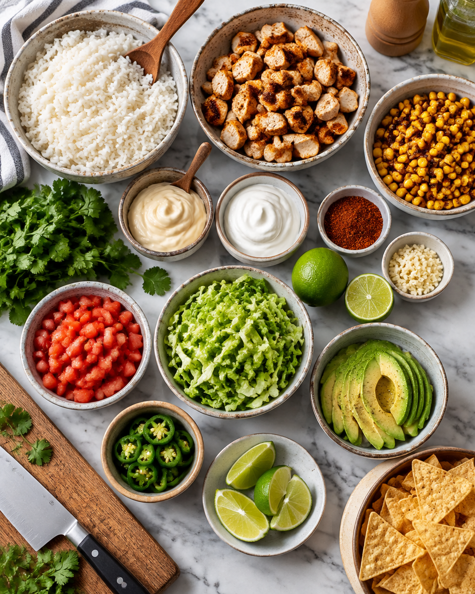 Easy Street Corn Chicken Rice Bowl