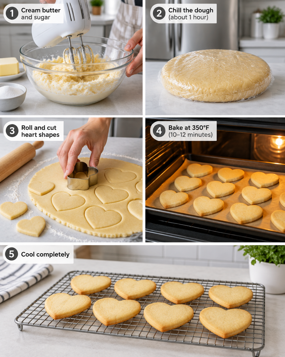 Easy Valentine's Day Cookies — Cute Heart Shapes