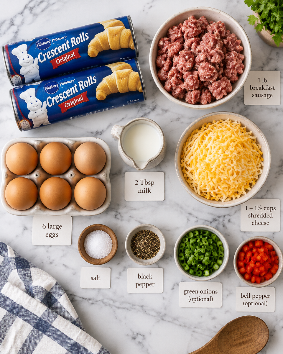 Easy Sausage Crescent Ring — Breakfast Recipe