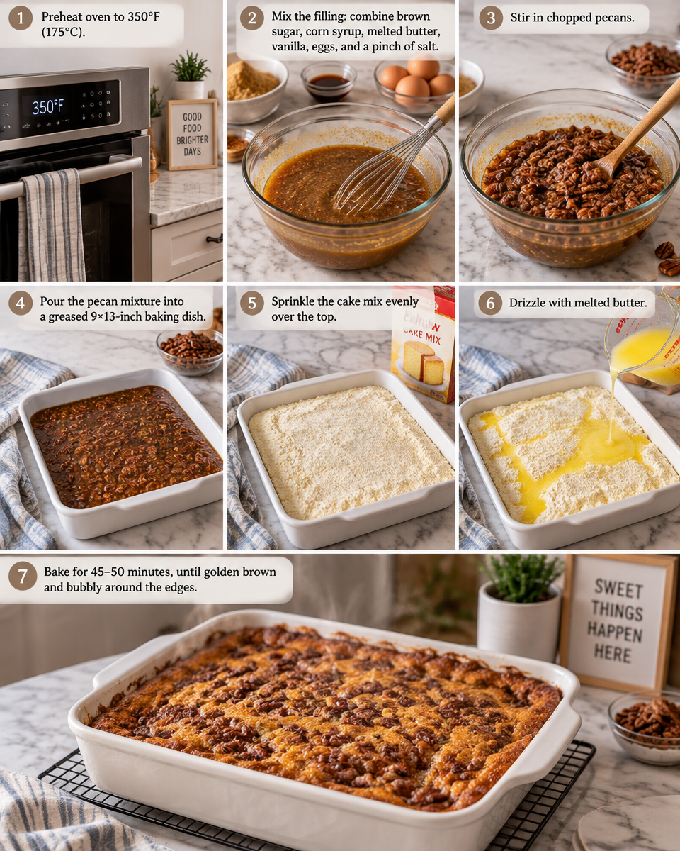 Easy Pecan Pie Dump Cake Recipe