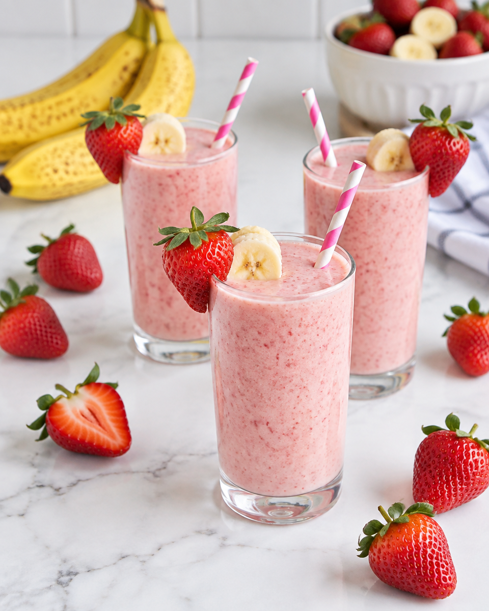 Easy Strawberry Banana Smoothie Recipe