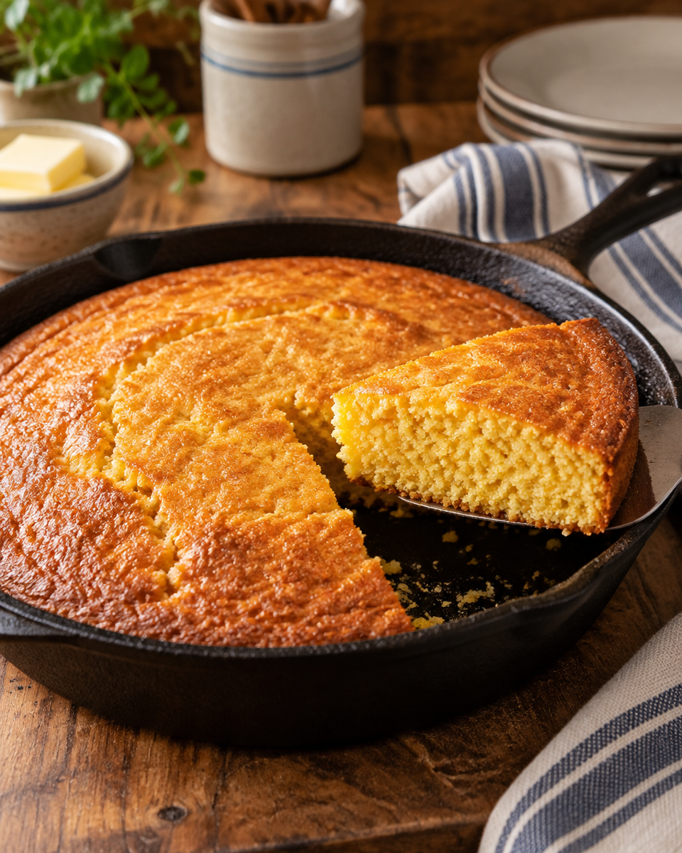 Easy Cast Iron Cornbread Recipe — Skillet