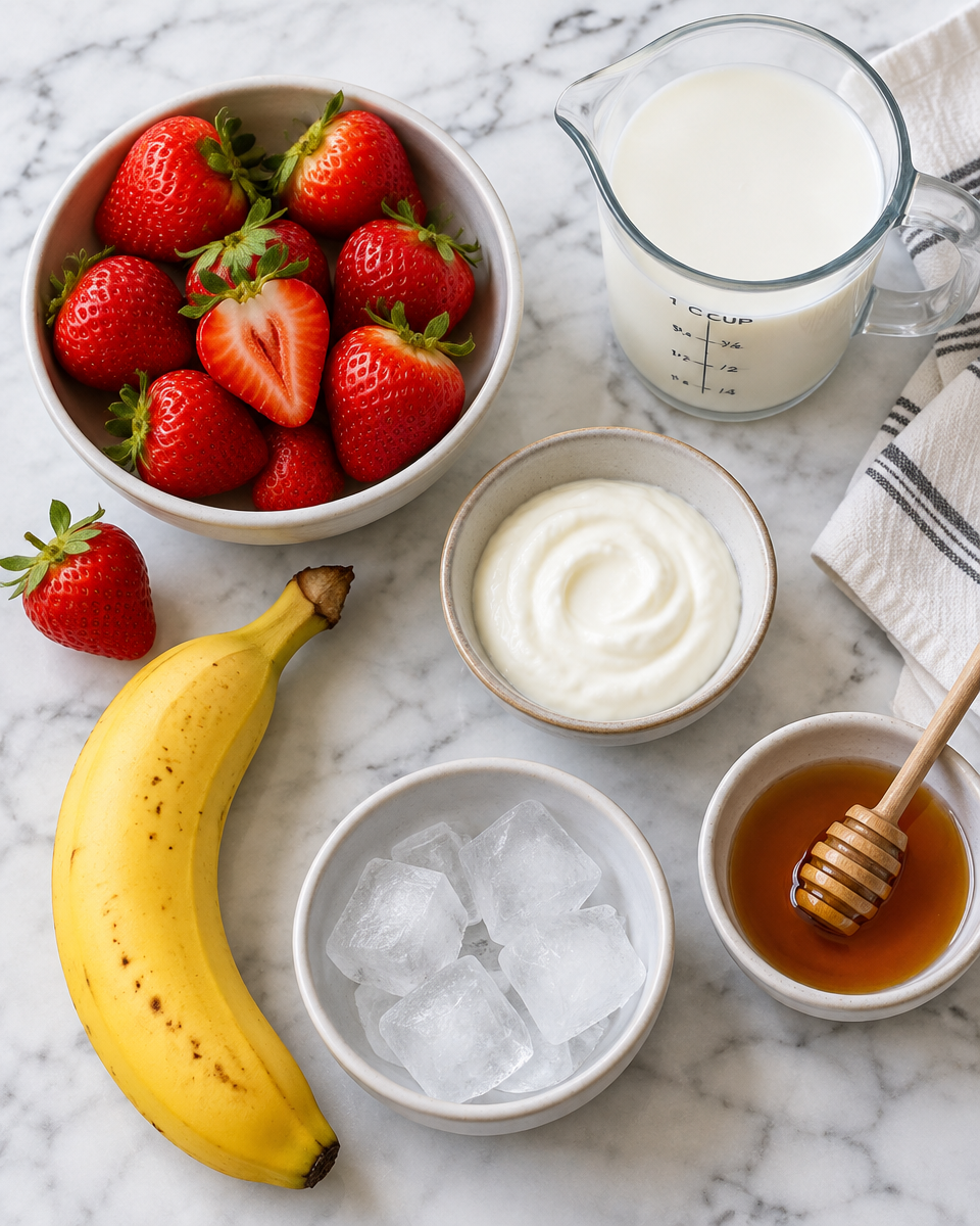 Easy Strawberry Banana Smoothie Recipe