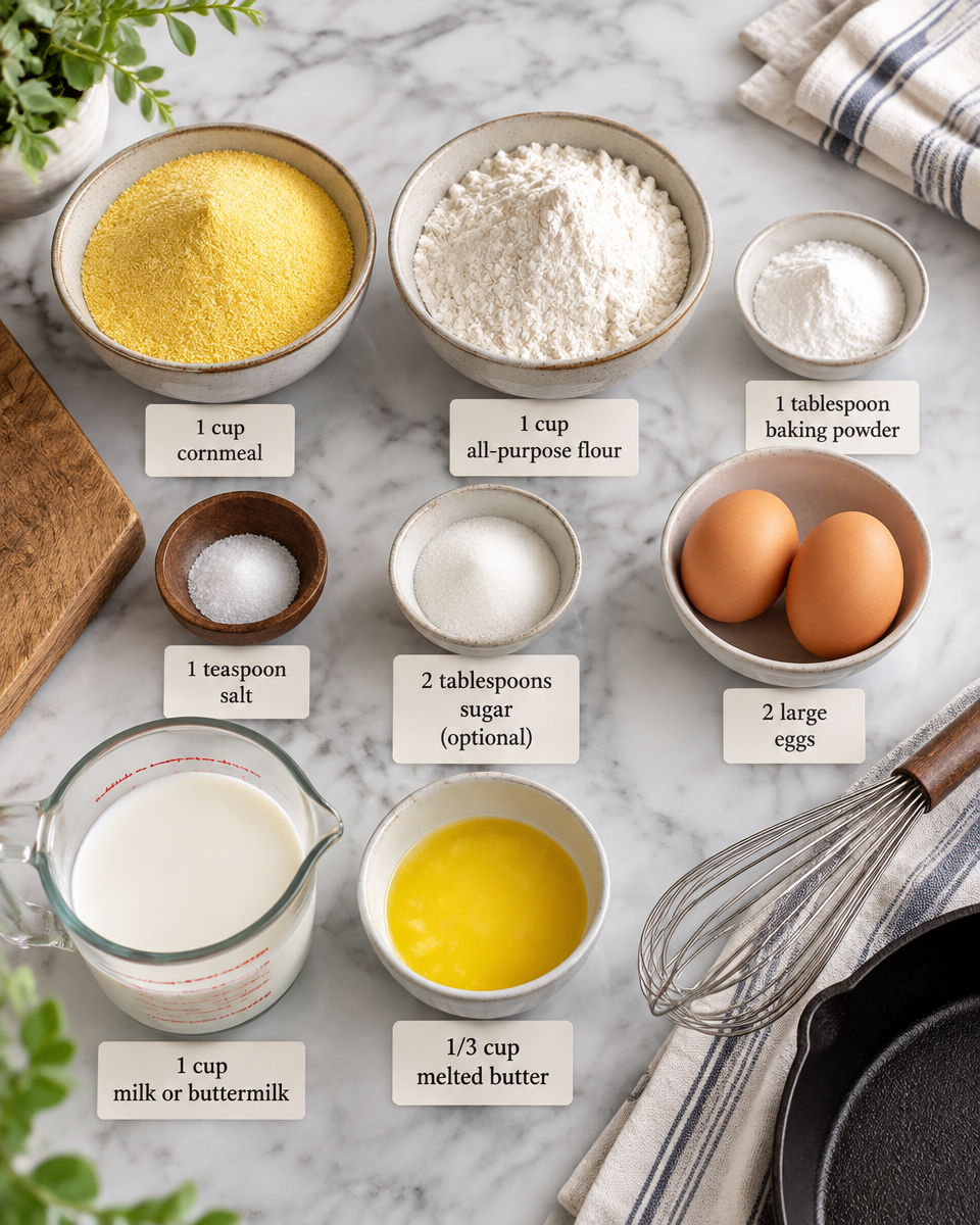 Easy Cast Iron Cornbread Recipe — Skillet