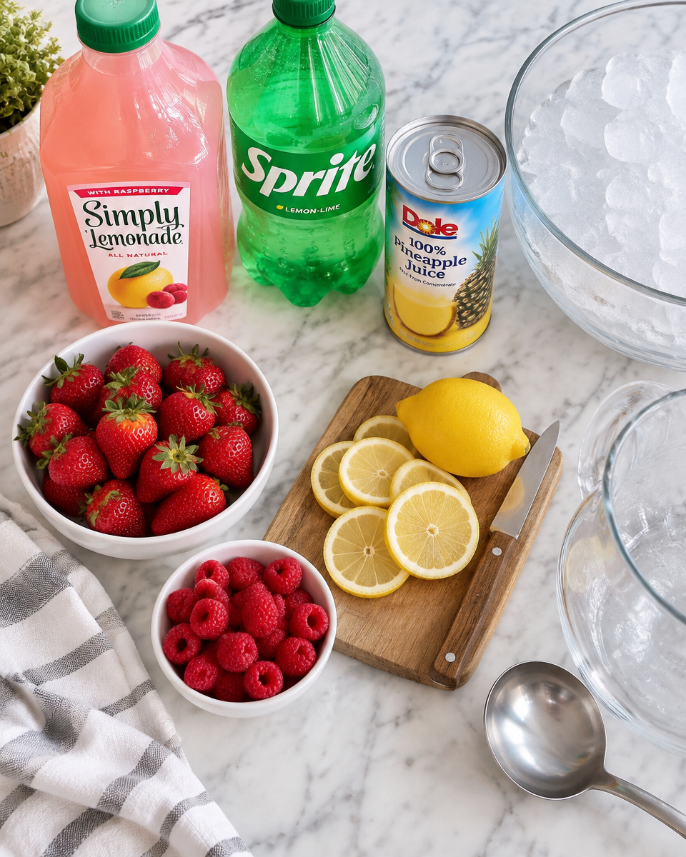 Easy Pink Punch Recipe — Party Lemonade