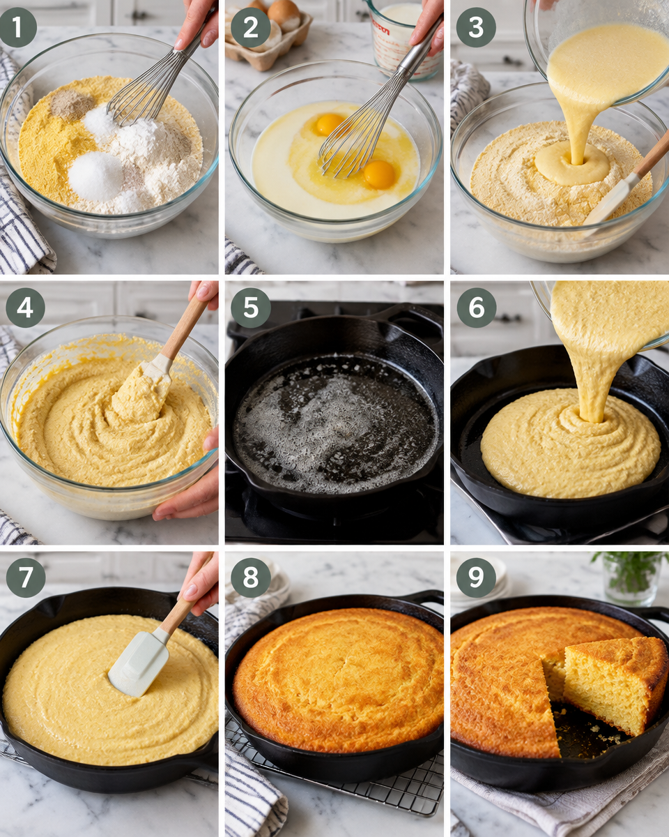 Easy Cast Iron Cornbread Recipe — Skillet