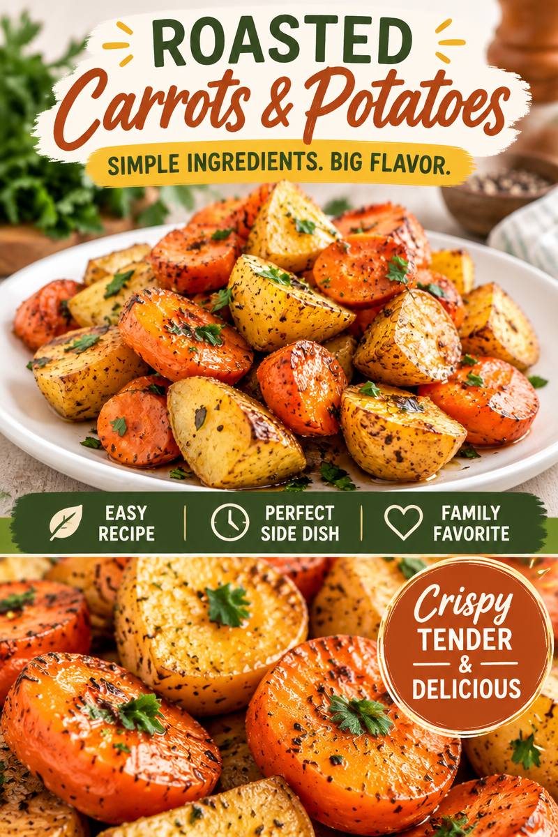 Roasted Potatoes and Carrots