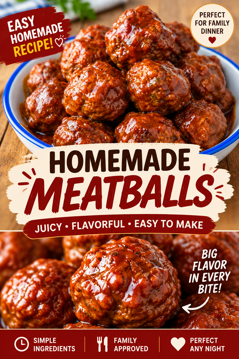 Easy Grape Jelly Meatballs Recipe