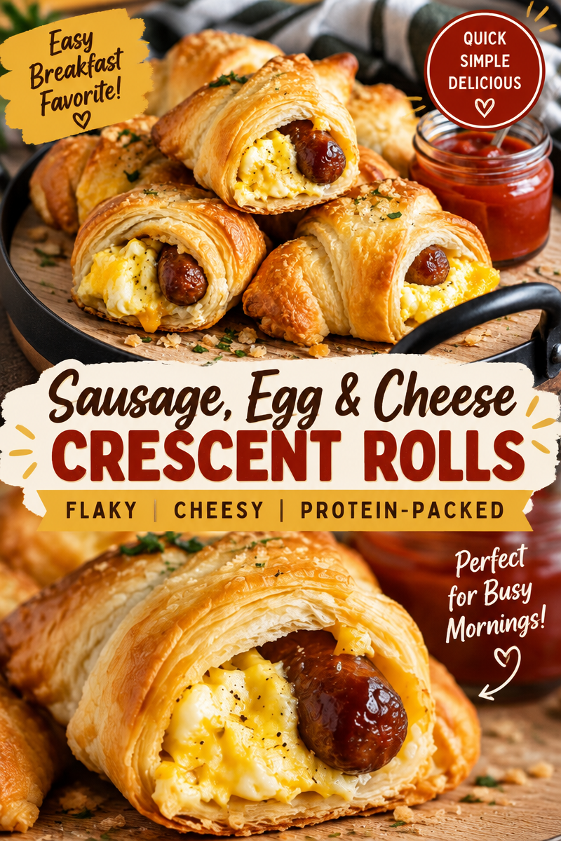 Easy Sausage Egg Breakfast Rolls