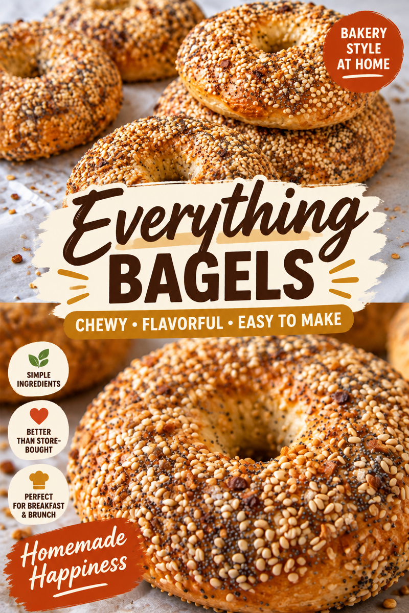 Easy Homemade Bagel Recipe — Everything Style